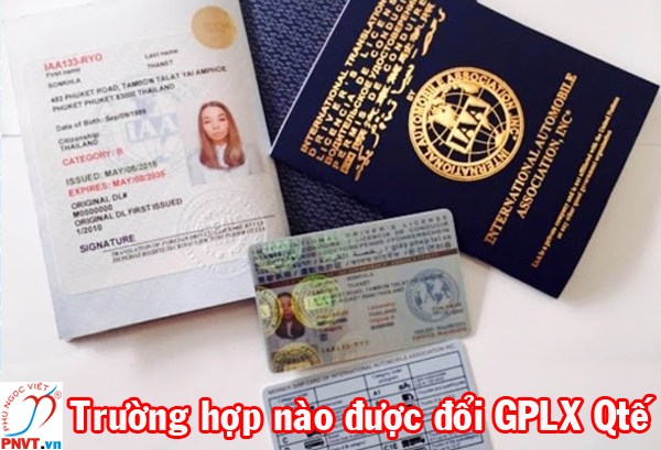 Trường hợp đổi giấy phép lái xe quốc tế tại Việt Nam