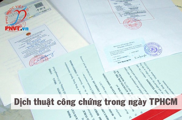 Công ty dịch công chứng nhanh TPHCM