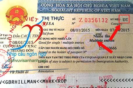 Gốc visa ĐT