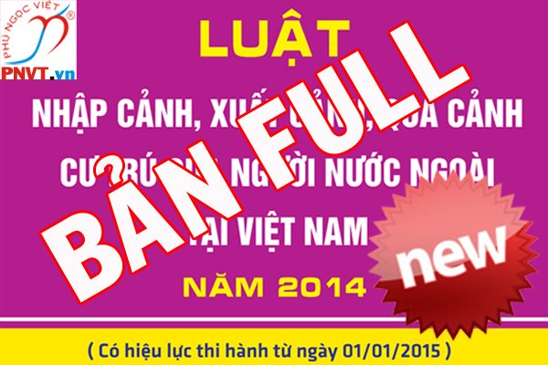 Luật xuất nhập cảnh 2014