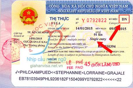 Ký hiệu thị thực Việt Nam